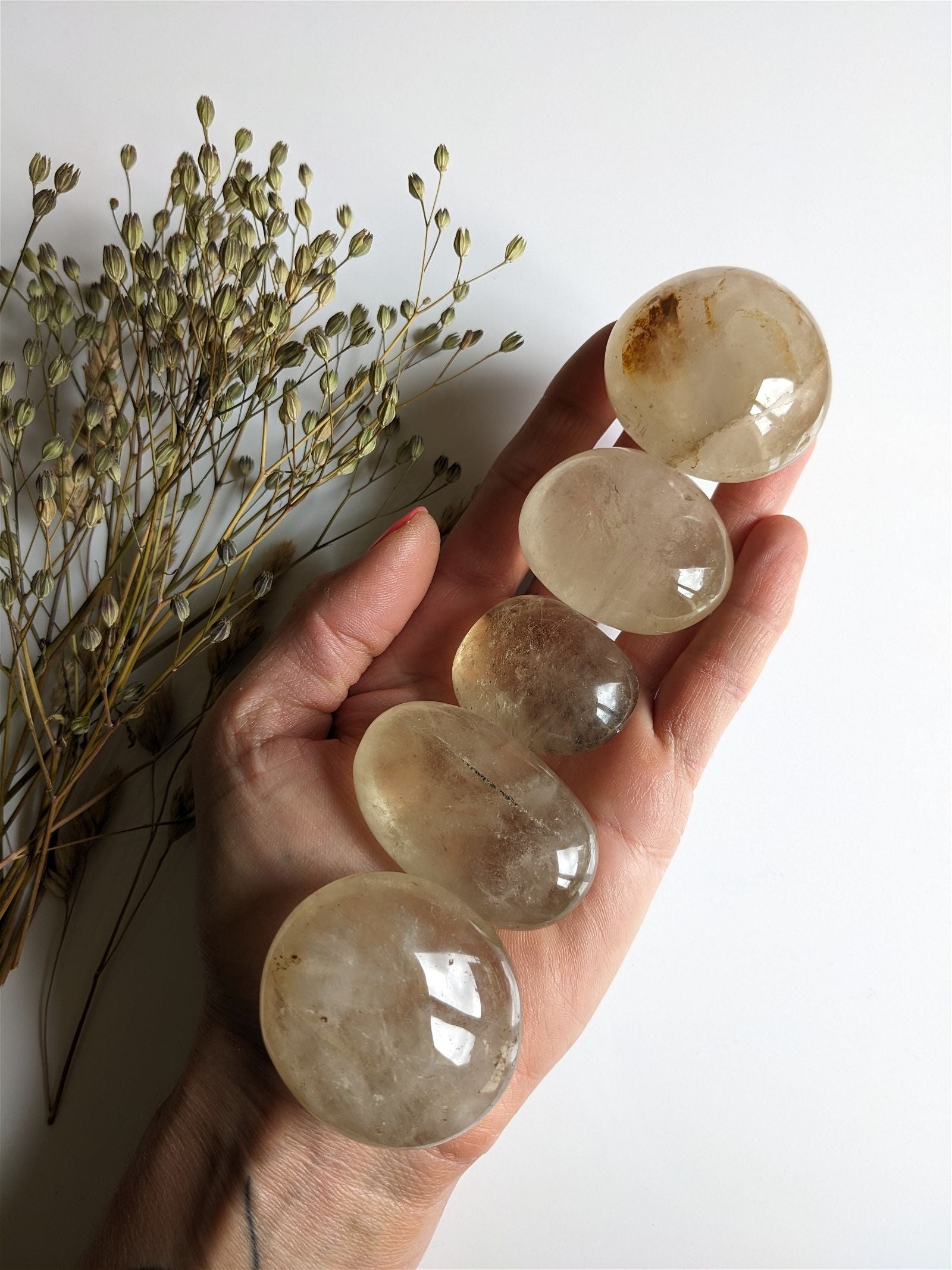 1 galet de quartz citrine - Aurore Lune 