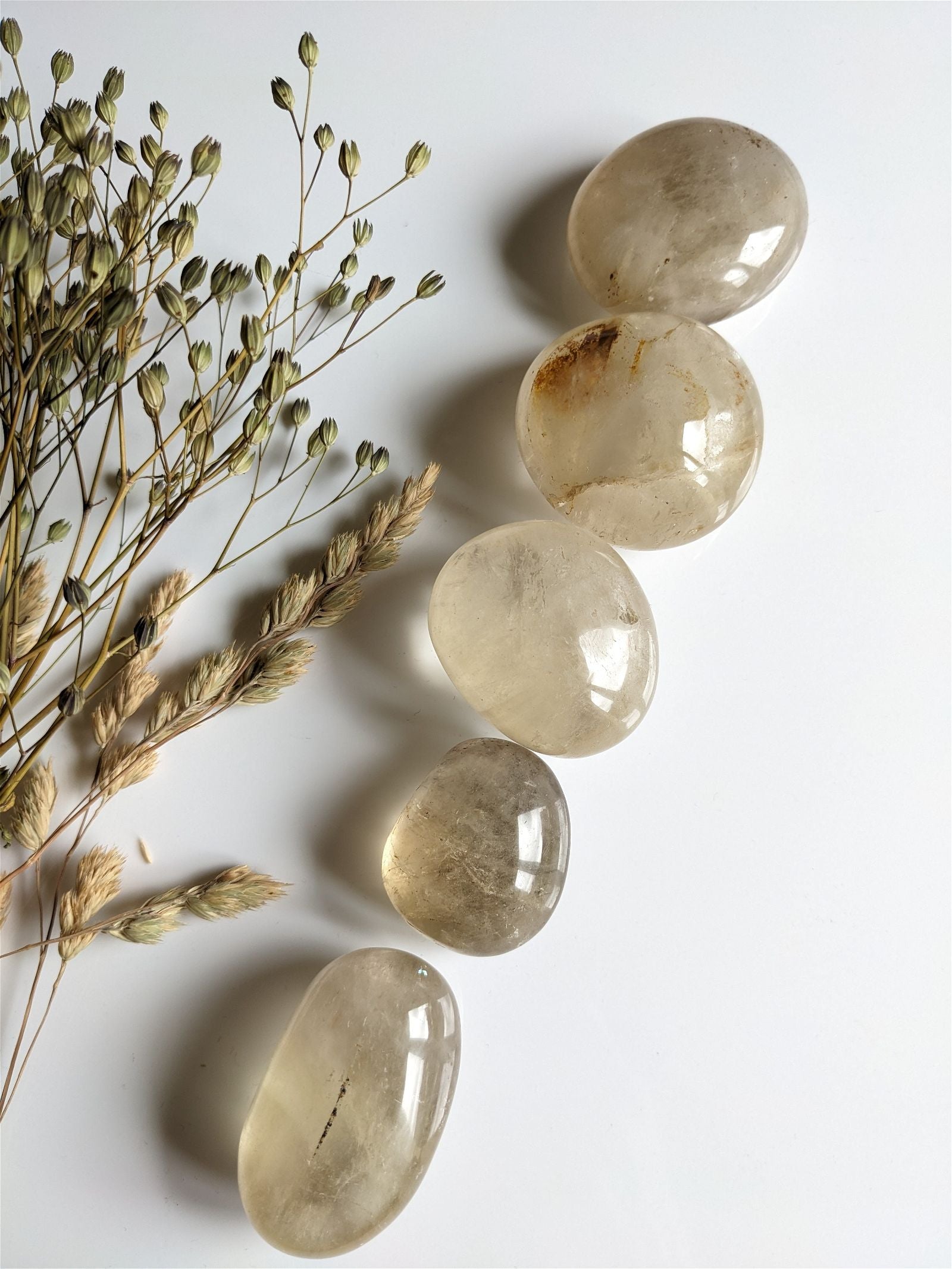 1 galet de quartz citrine - Aurore Lune 