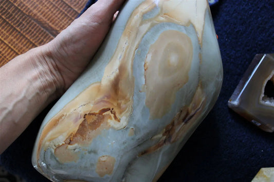 1 gros jaspe polychrome 2.76 kg - Aurore Lune 