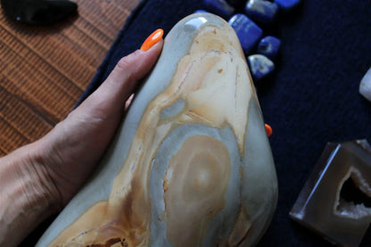 1 gros jaspe polychrome 2.76 kg - Aurore Lune 
