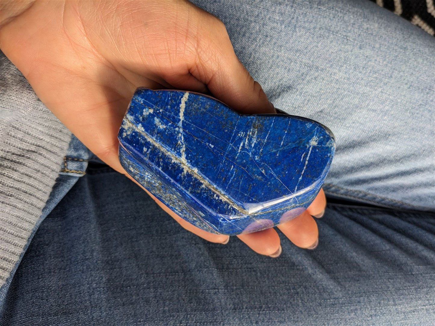 1 lapis lazuli à poser 9.5 cm - Aurore Lune 