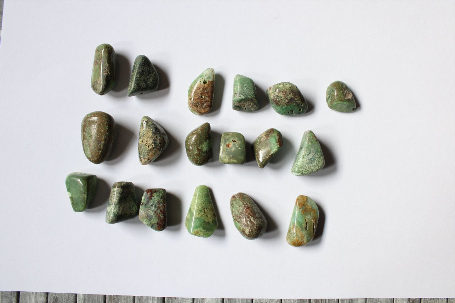 1 lot de 18 perles en chrysoprase photo contractuelle - Aurore Lune 