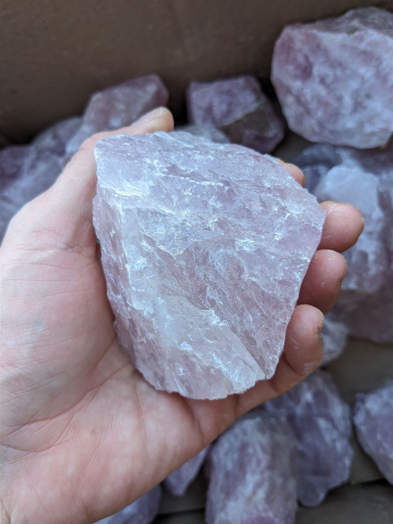 1 morceau brut de quartz rose - Aurore Lune 