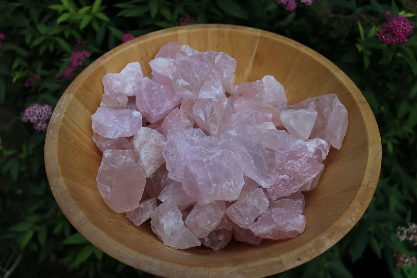1 morceau brut de quartz rose moyen - Aurore Lune 