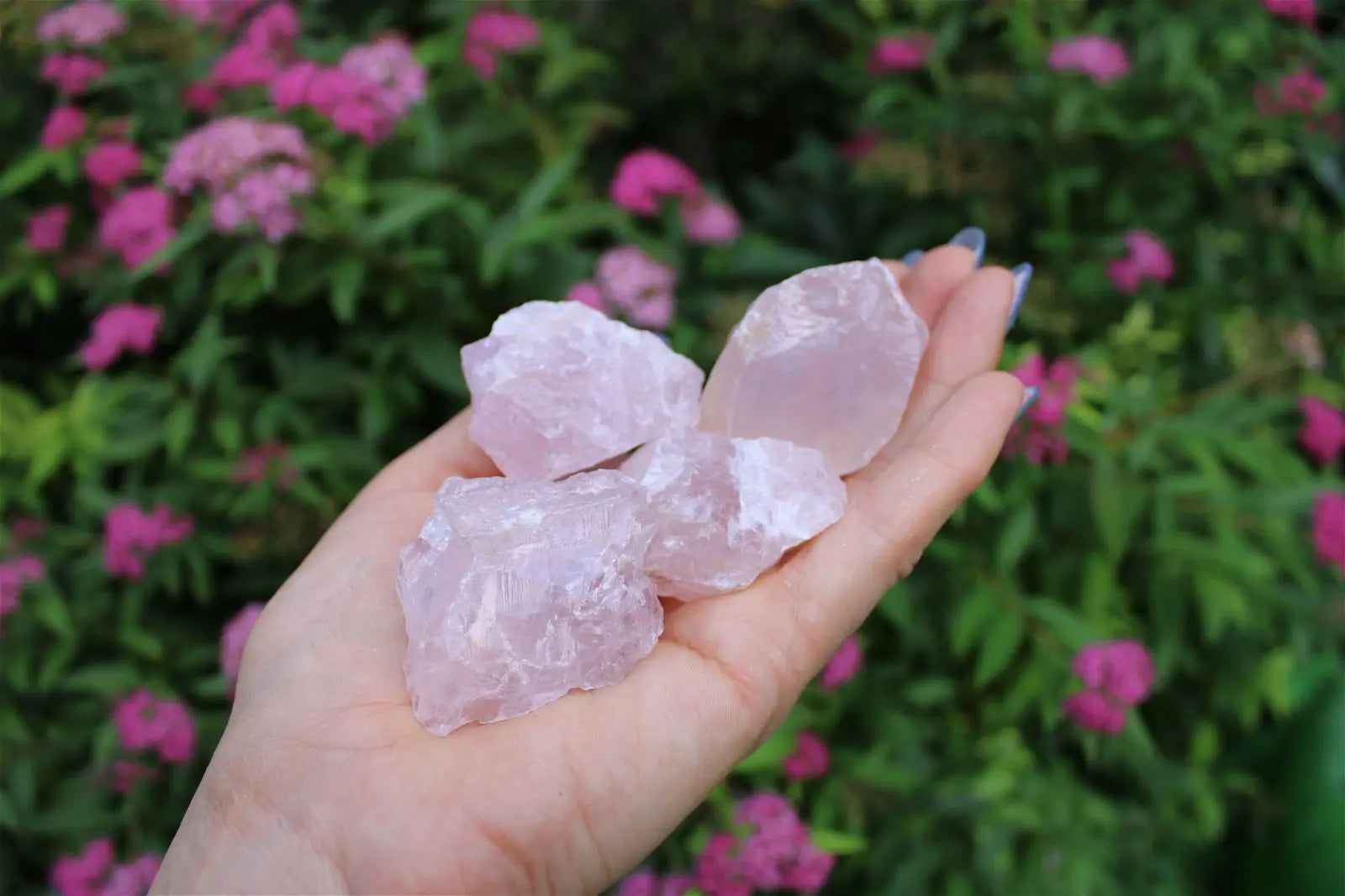 1 morceau brut de quartz rose moyen - Aurore Lune 