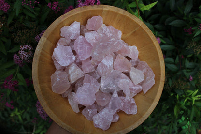 1 morceau brut de quartz rose petit - Aurore Lune 