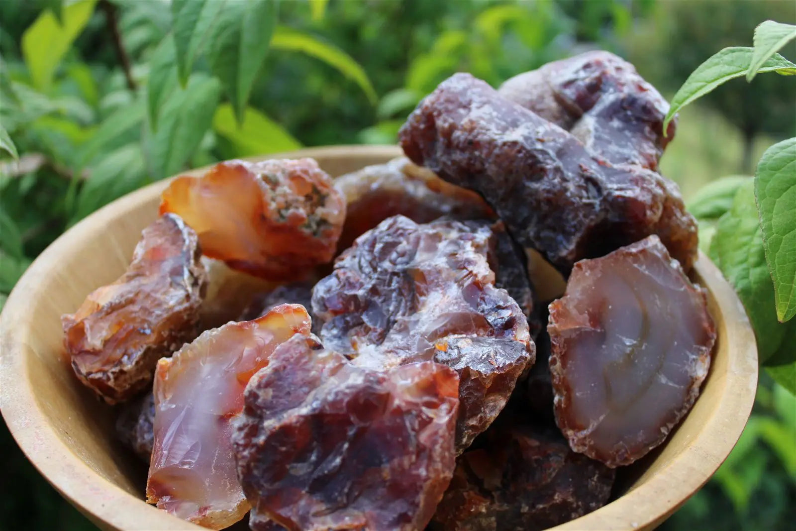 1 morceau d agate -  cornaline brute - Aurore Lune 