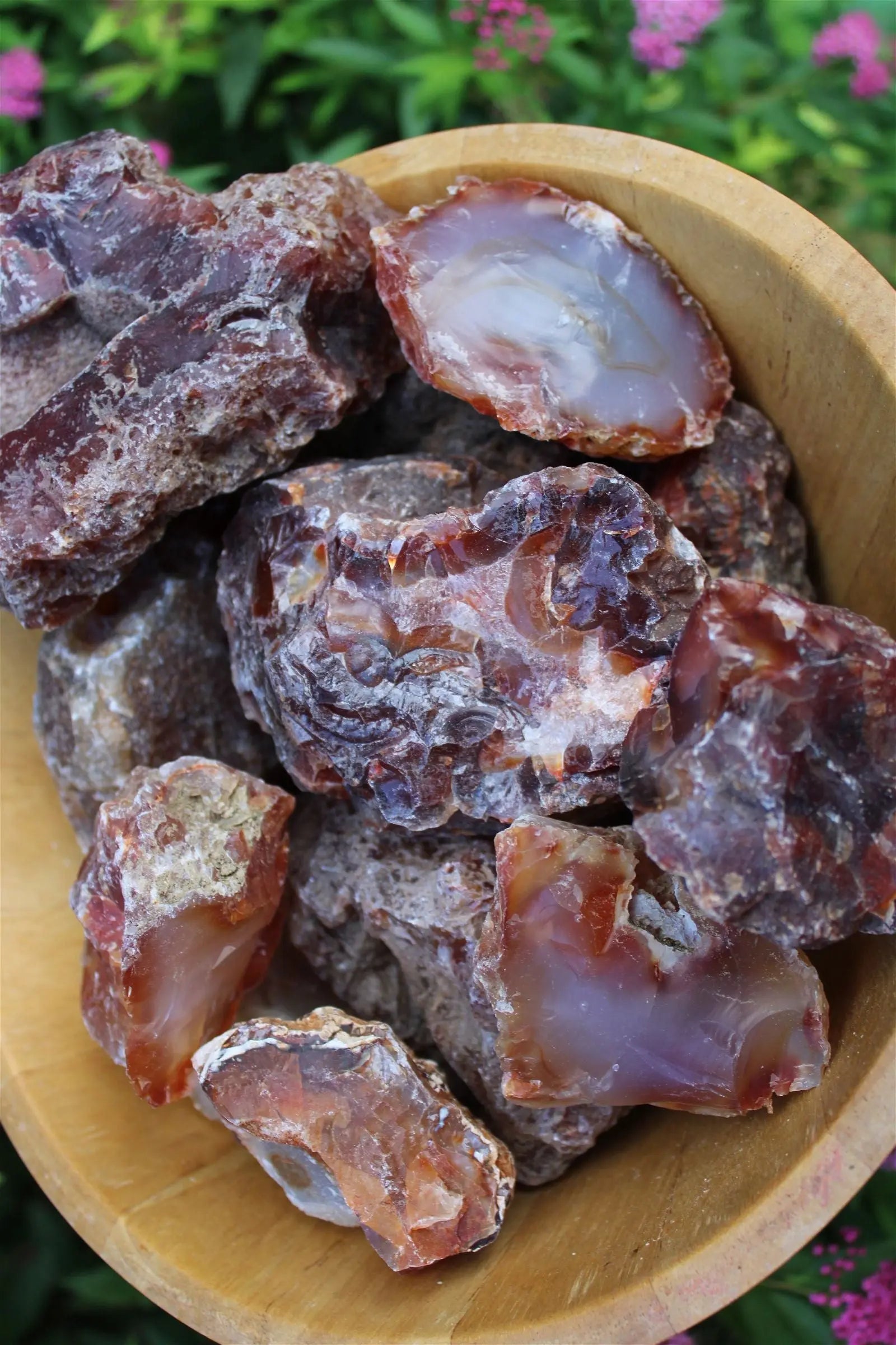 1 morceau d agate -  cornaline brute - Aurore Lune 
