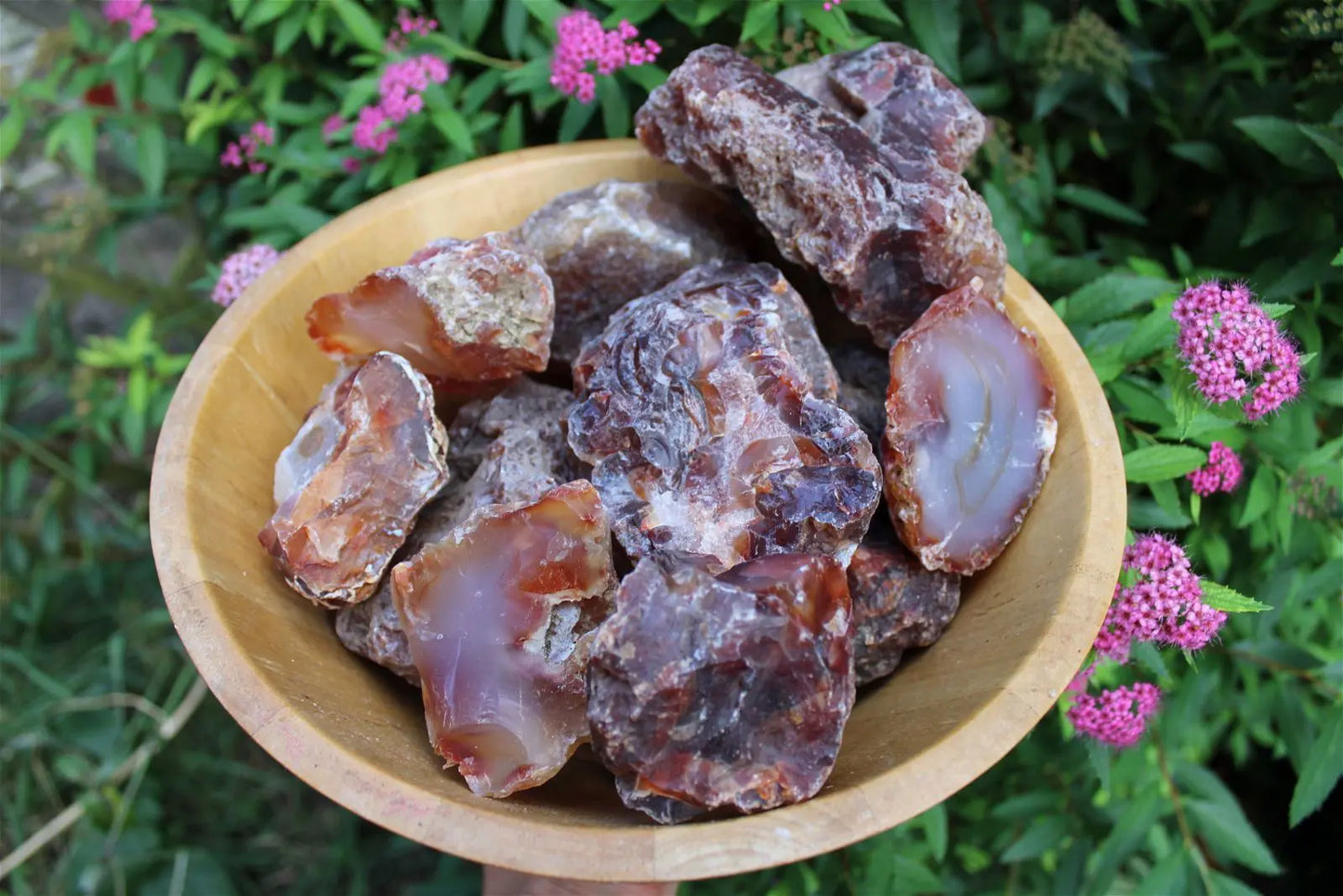 1 morceau d agate -  cornaline brute - Aurore Lune 