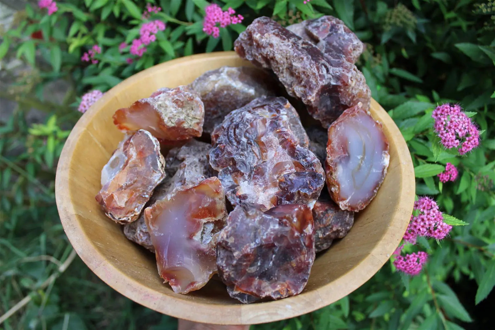 1 morceau d agate -  cornaline brute - Aurore Lune 