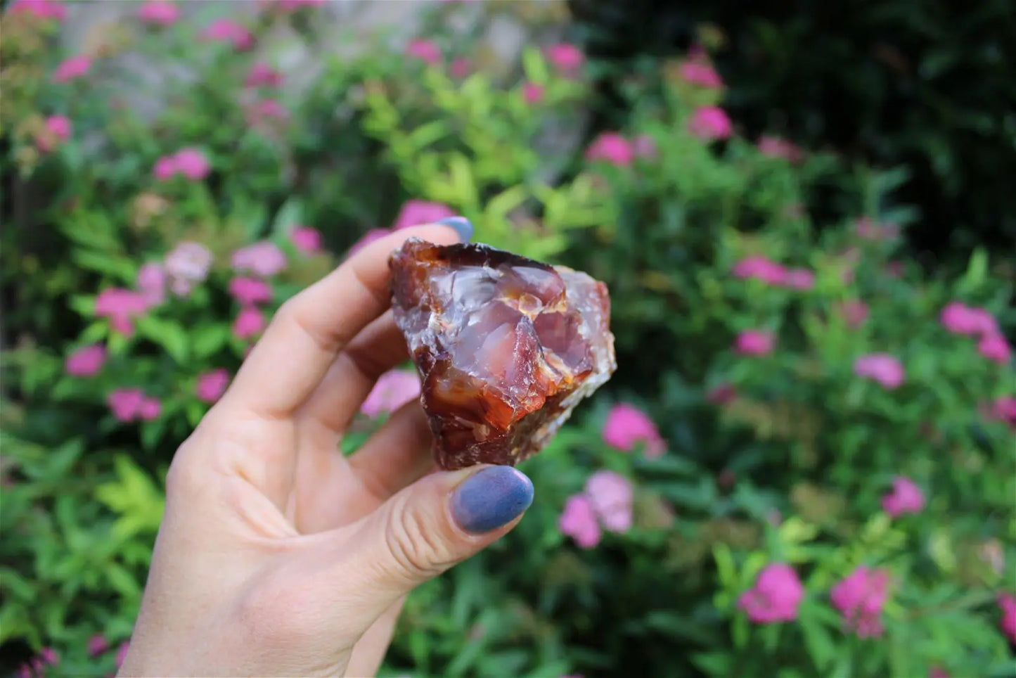 1 morceau d agate -  cornaline brute - Aurore Lune 