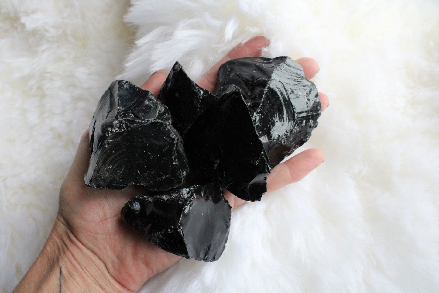 1 obsidienne noire brute 3 tailles au choix - Aurore Lune 