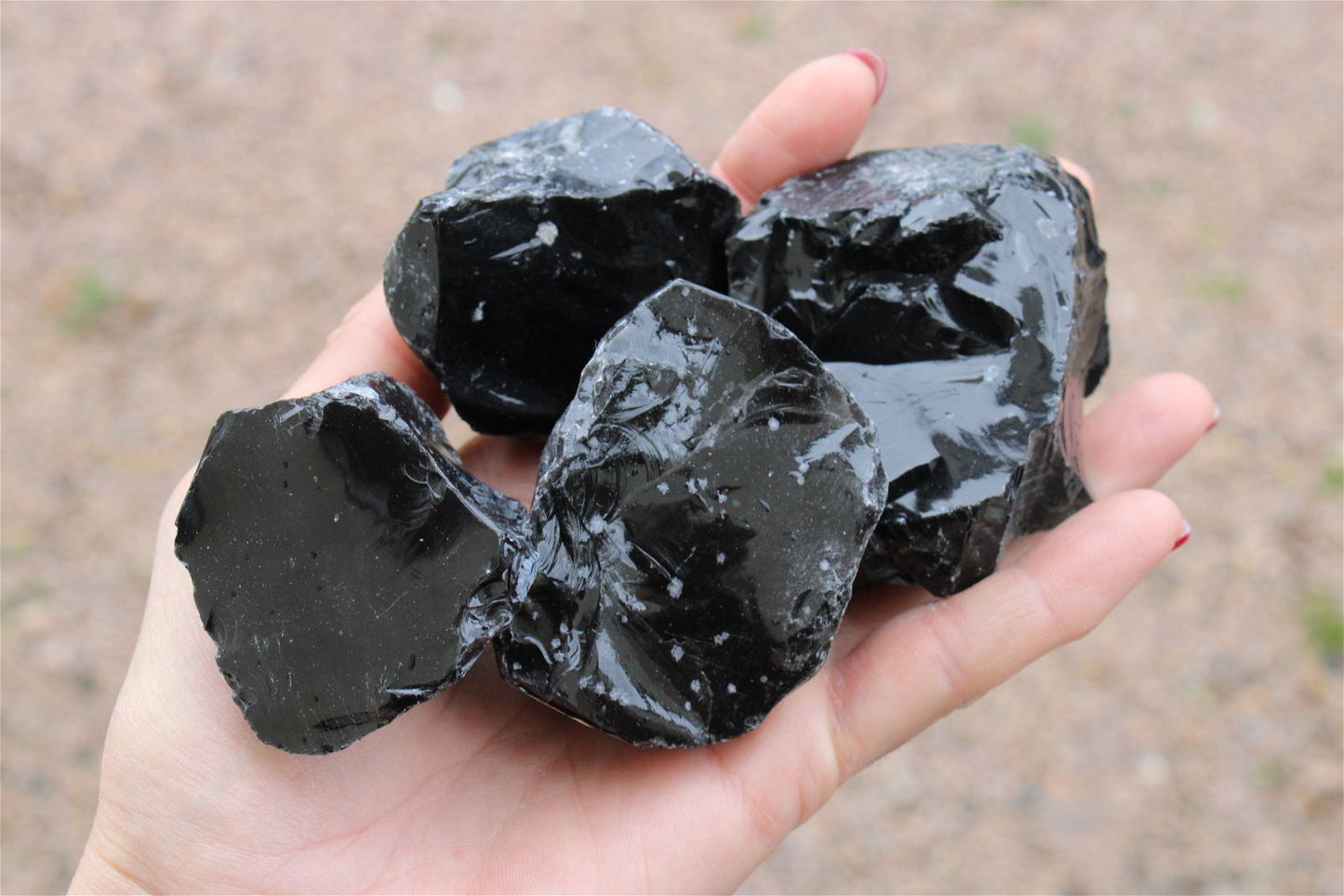 1 obsidienne noire brute 3 tailles au choix - Aurore Lune 