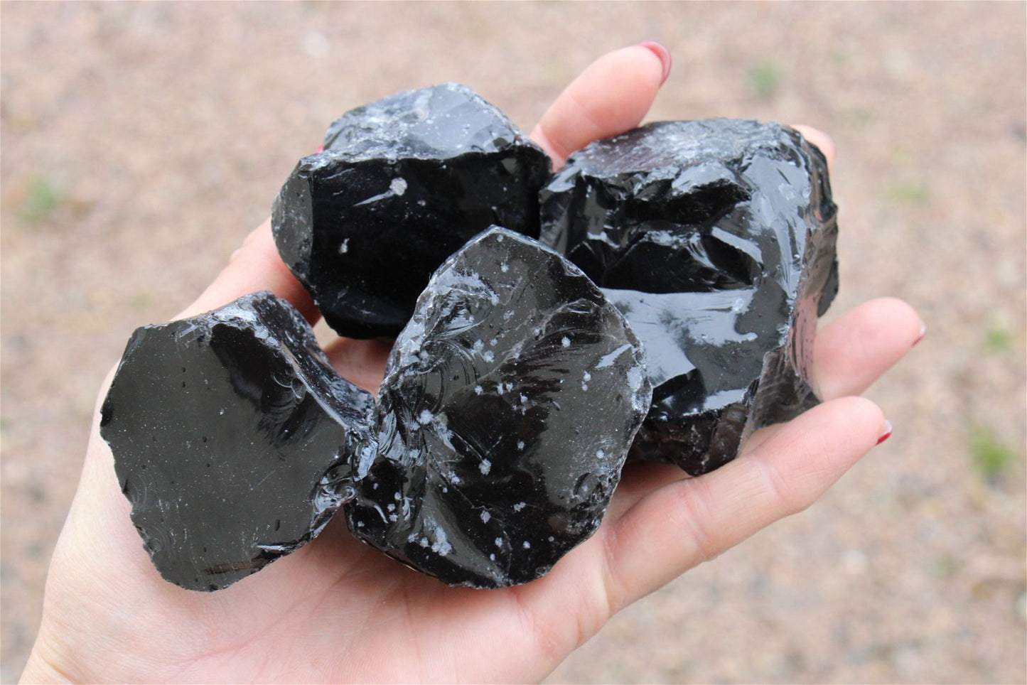 1 obsidienne noire brute 3 tailles au choix - Aurore Lune 