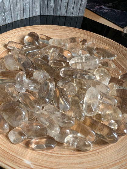 1 pierre roulée en citrine TAILLE AU CHOIX - Aurore Lune 