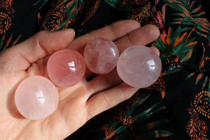 1 pierre roulée en quartz rose d'Afrique 3-4 cm - Aurore Lune 