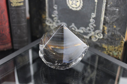 1 pointe en agate du Brésil à poser - Aurore Lune 