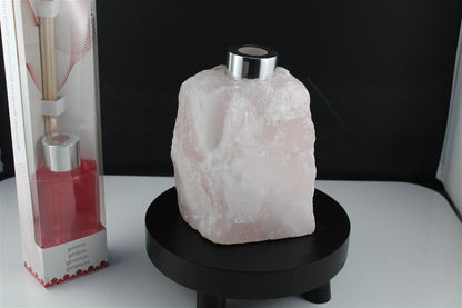 1 porte parfum quartz rose + bâtonnets et parfum fournis - Aurore Lune 