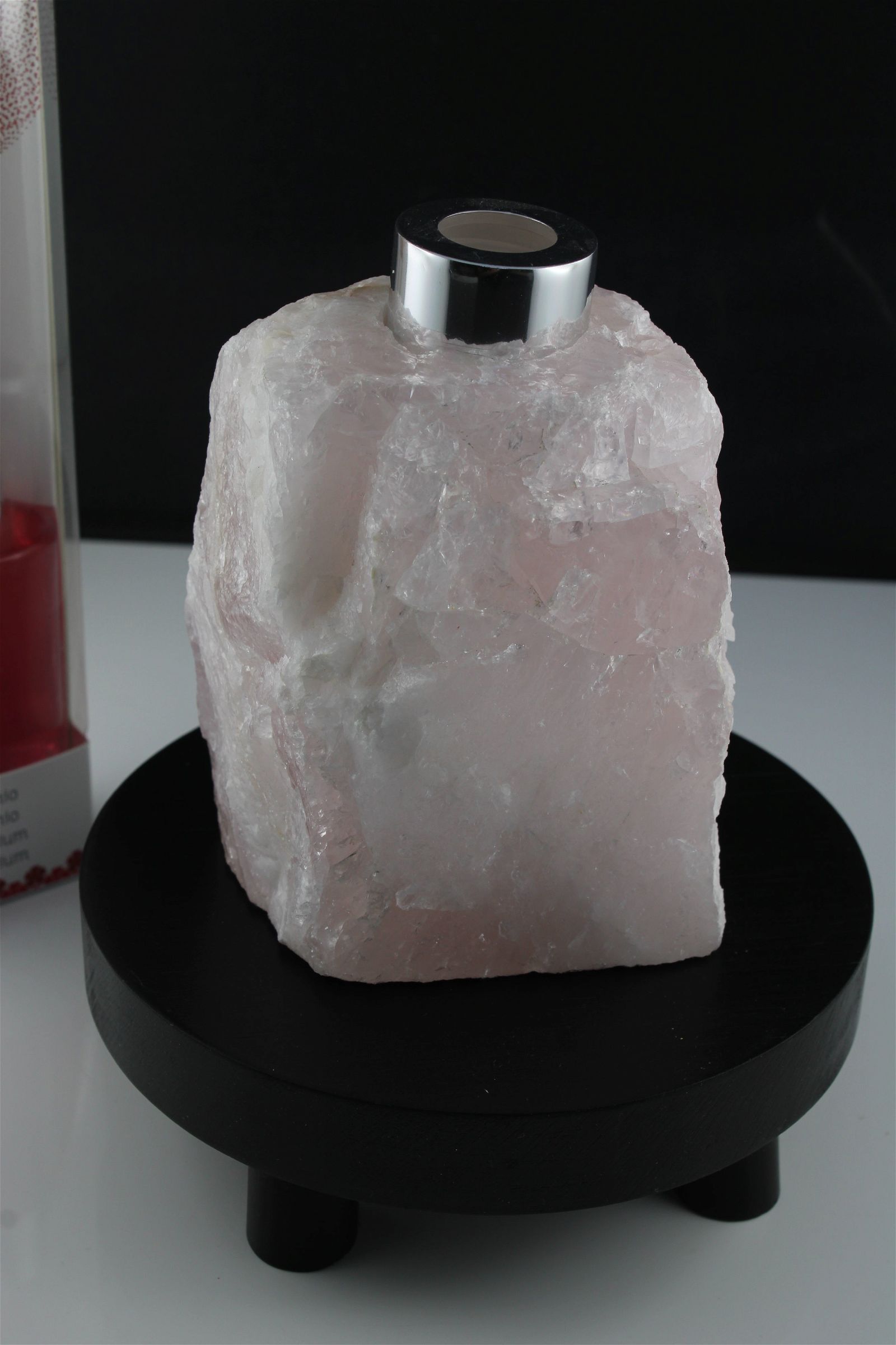 1 porte parfum quartz rose + bâtonnets et parfum fournis - Aurore Lune 