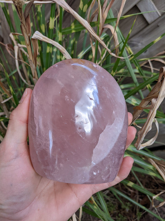 1 quartz rose à poser - 736 grammes - Aurore Lune 