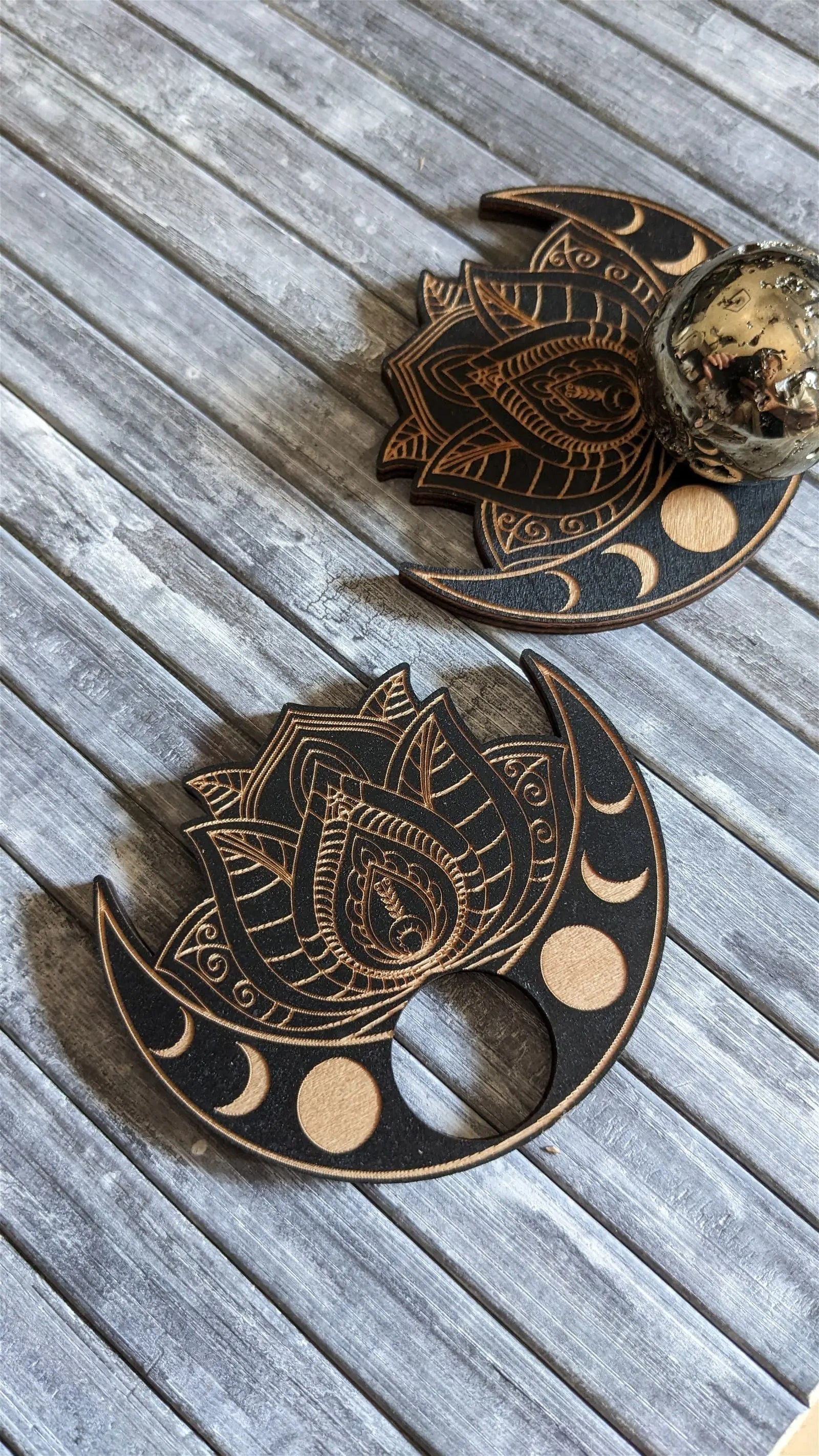 1 socle pour sphère - Aurore Lune 