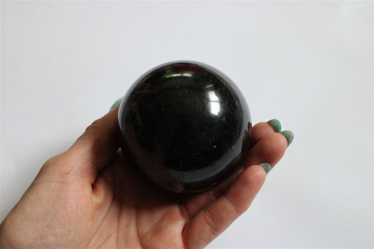 1 sphère de Tourmaline Noire 7.5 cm - 554 grammes - Aurore Lune 