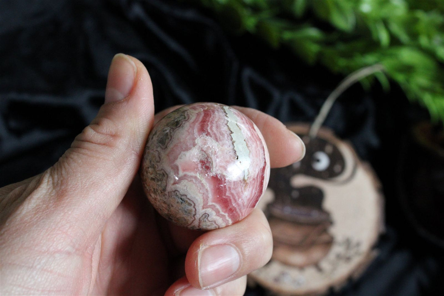 1 sphère en rhodochrosite - Aurore Lune 