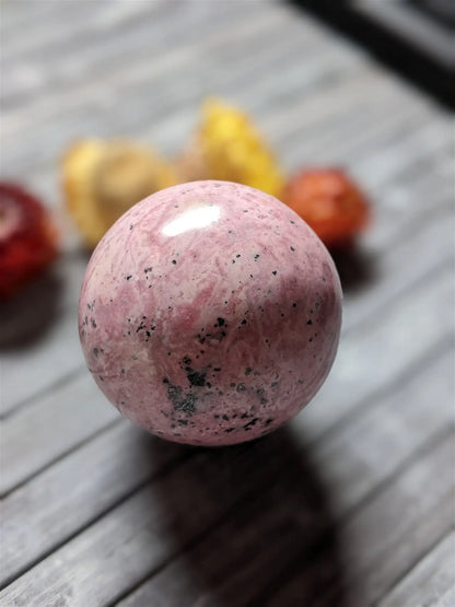 1 sphère rhodochrosite du Pérou 5.4 cm - Aurore Lune 