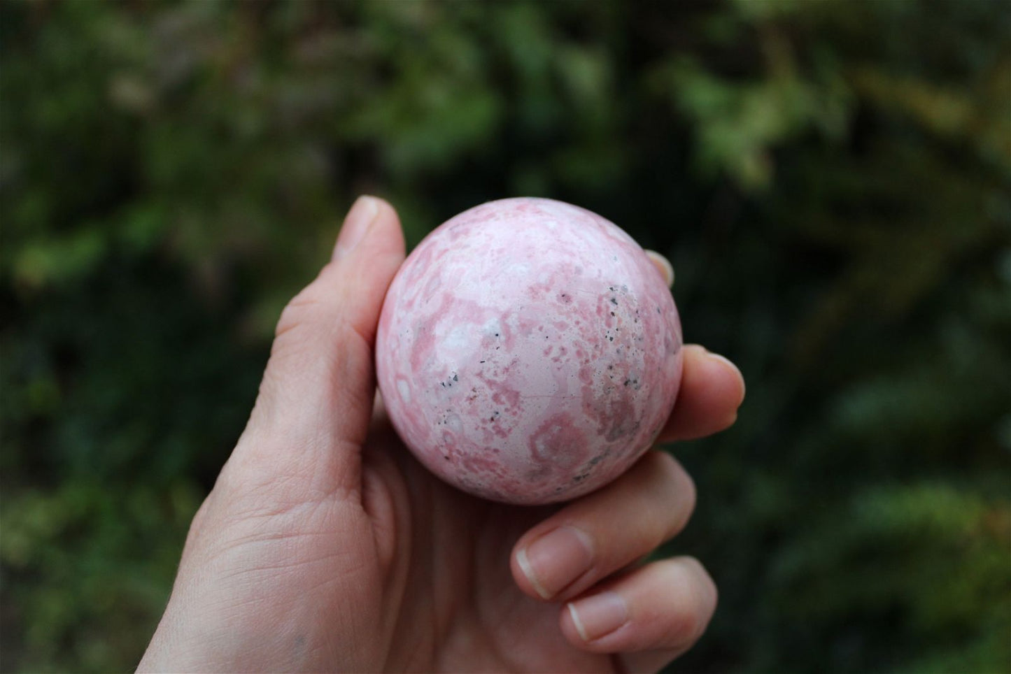 1 sphère rhodochrosite du Pérou 5.5 cm - Aurore Lune 