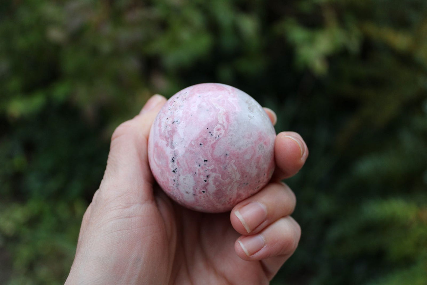 1 sphère rhodochrosite du Pérou 5.5 cm - Aurore Lune 