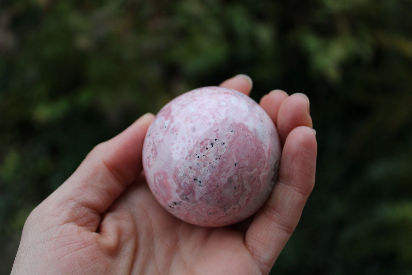 1 sphère rhodochrosite du Pérou 5.5 cm - Aurore Lune 