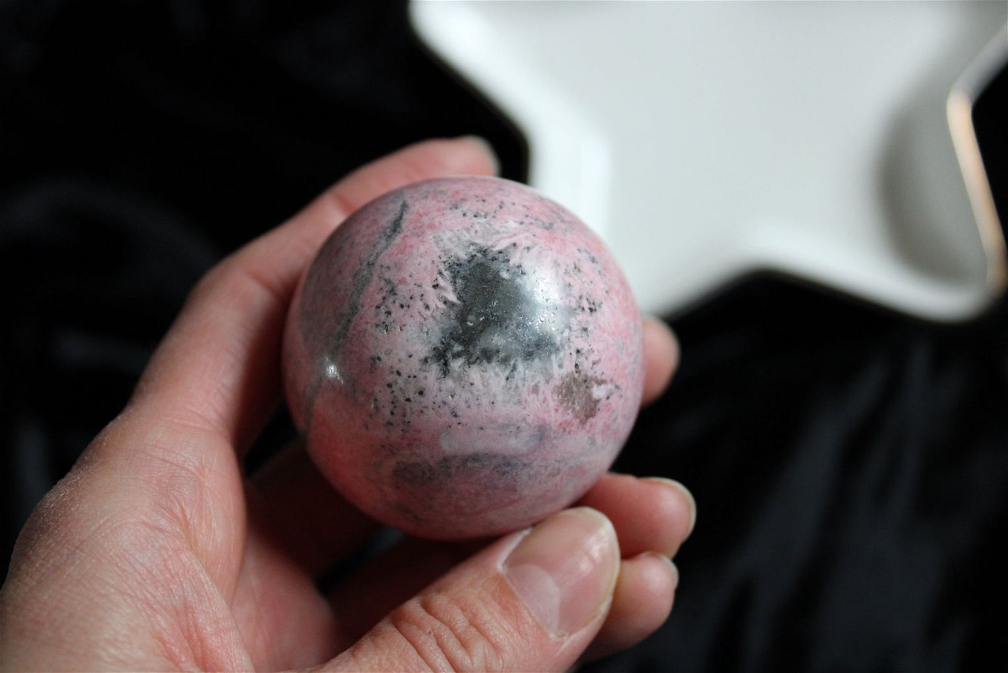 1 sphère rhodochrosite du Pérou 5 cm - Aurore Lune 