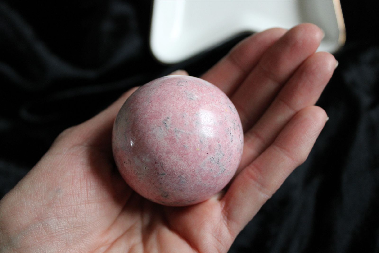 1 sphère rhodochrosite du Pérou 5 cm - Aurore Lune 