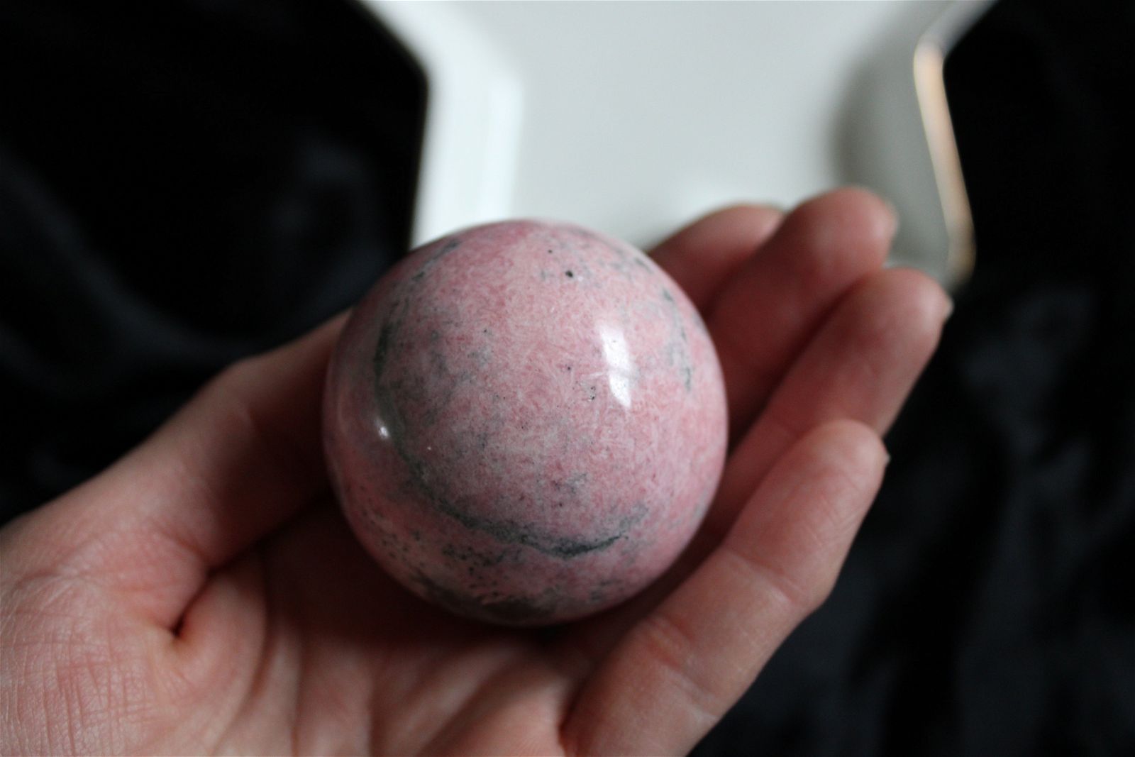 1 sphère rhodochrosite du Pérou 5 cm - Aurore Lune 