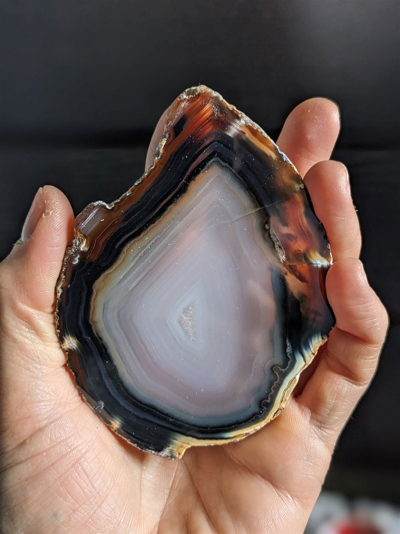 1 tranche en agate - Aurore Lune 