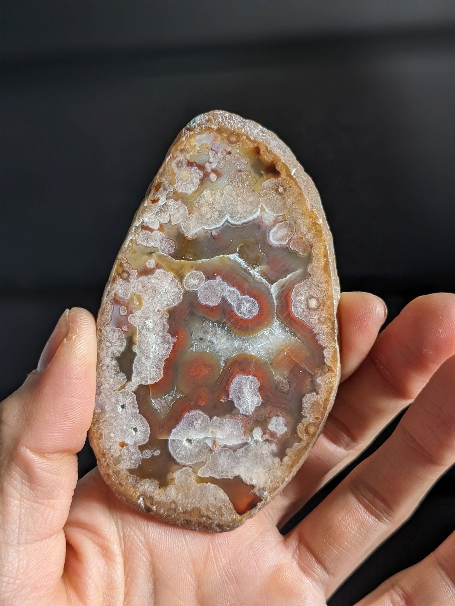 1 tranche en agate - Aurore Lune 