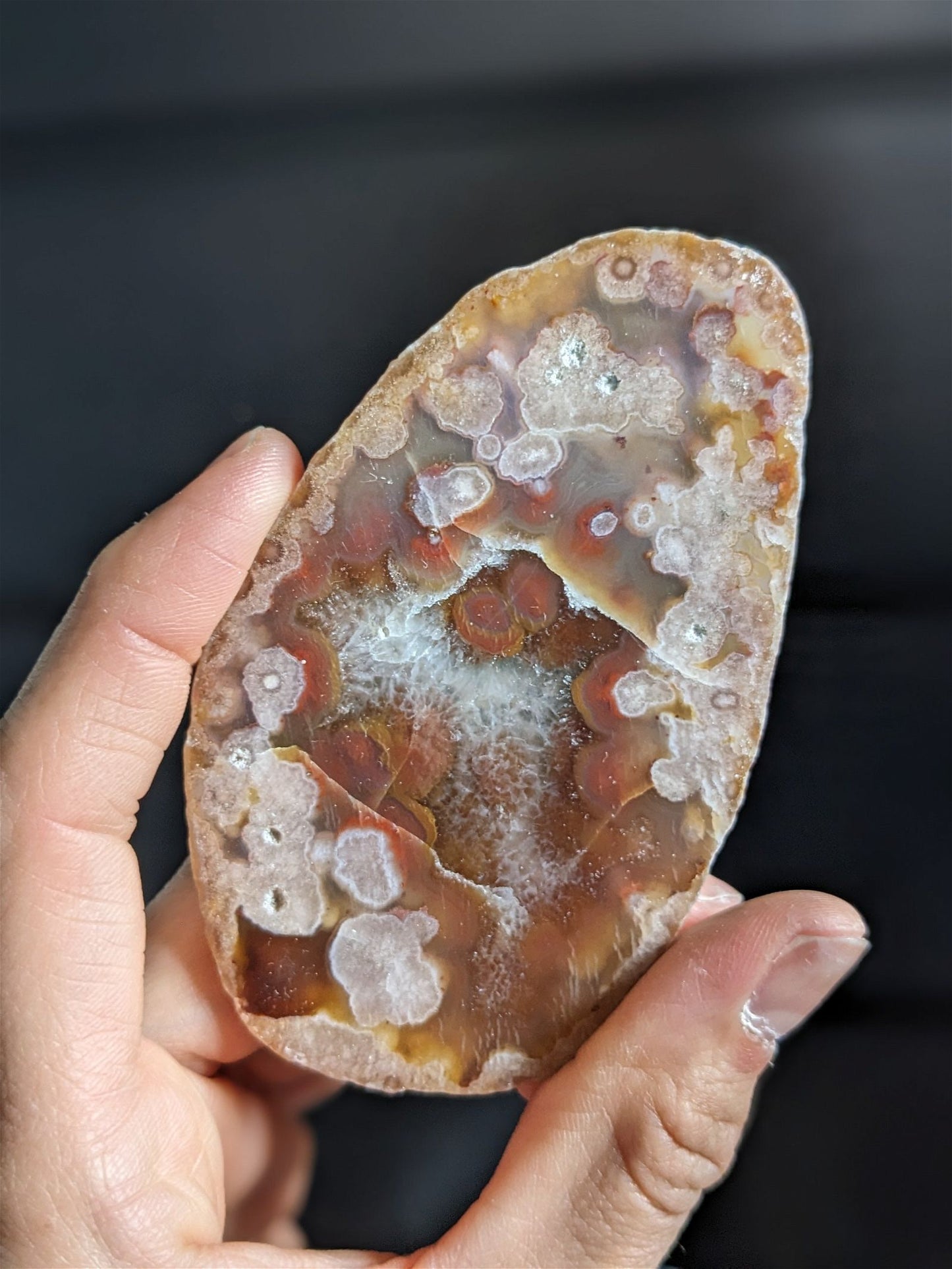 1 tranche en agate - Aurore Lune 