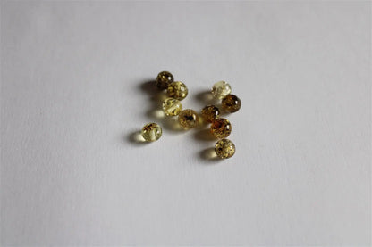 6 perles en ambre vert 6 - 7 mm Lituanie * ambre certifié - Aurore Lune 