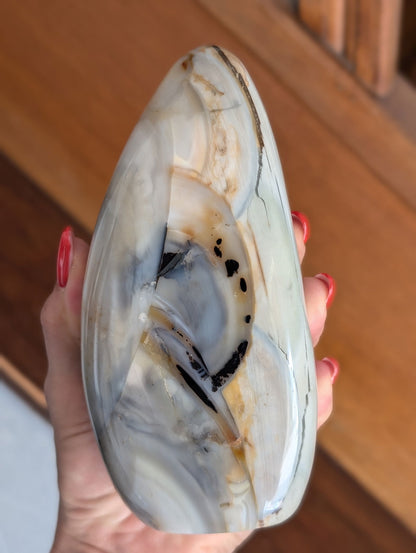 Agate à dendrites 1.4 kg - Aurore Lune 
