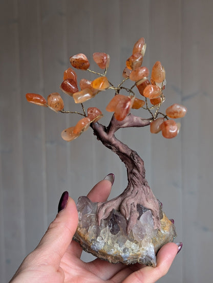 Arbre de vie améthyste cornaline - Aurore Lune 