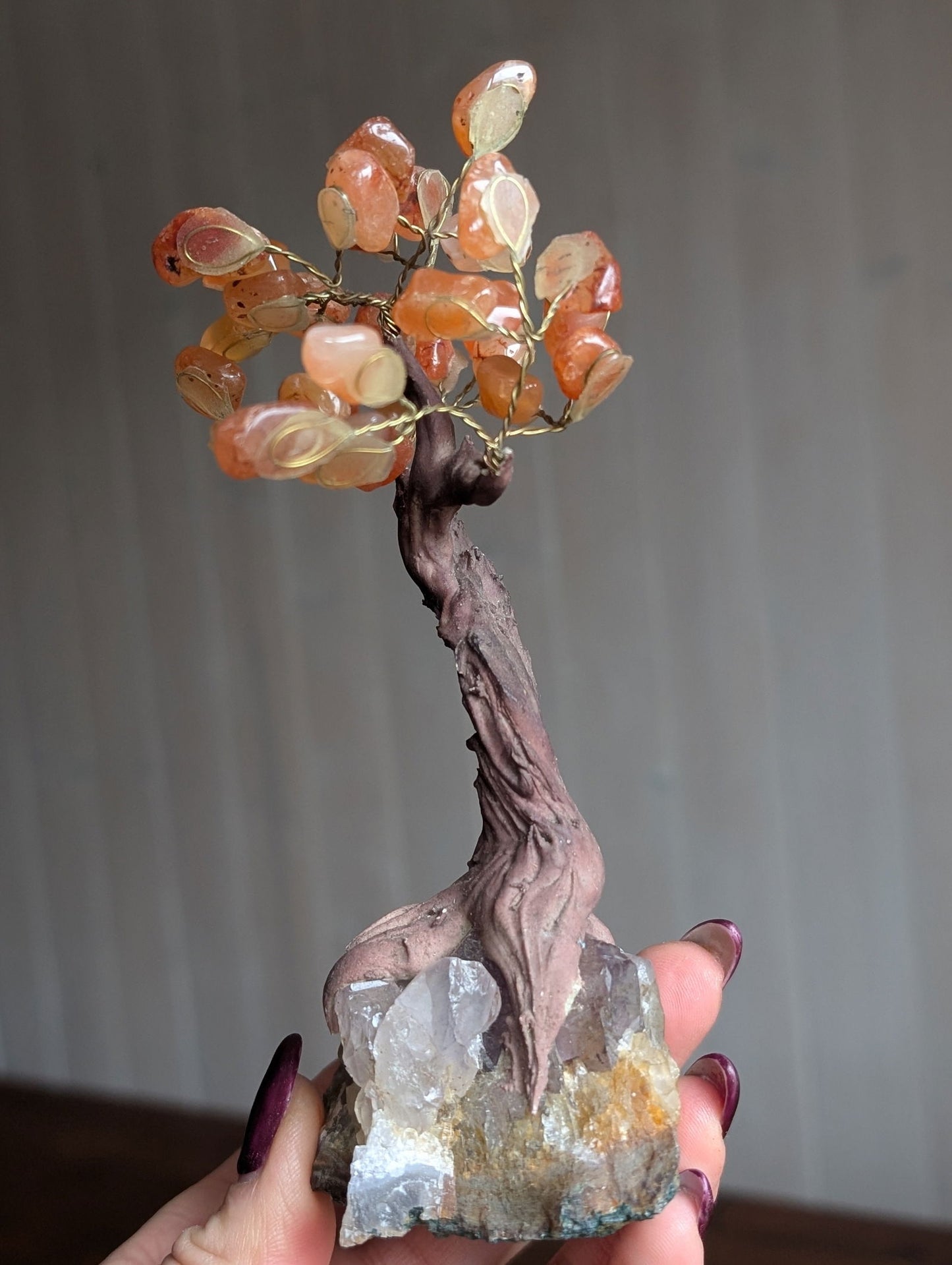 Arbre de vie améthyste cornaline - Aurore Lune 