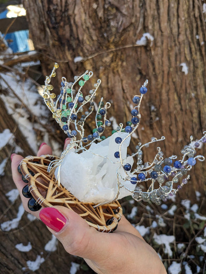 Arbre forêt minérale - Aurore Lune 