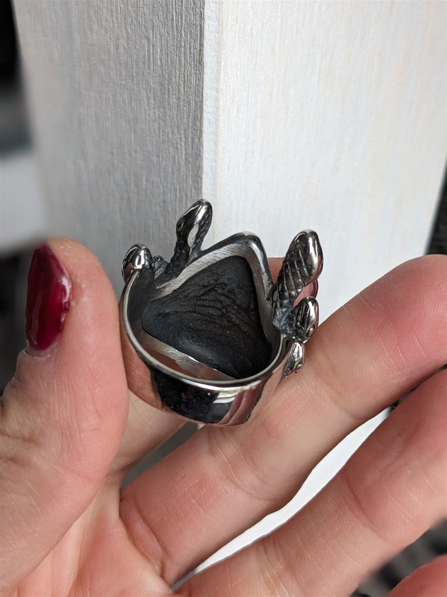 Bague inox T.70 Meduse - Aurore Lune 