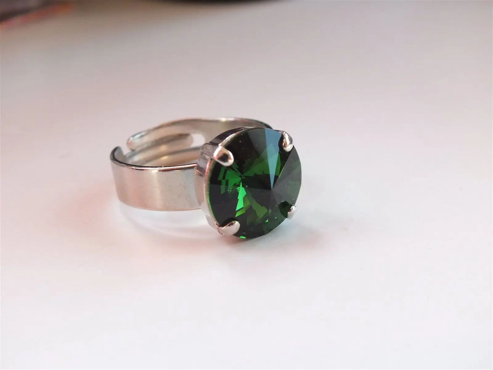 Bague réglable décorée swarovski authentique - Aurore Lune 
