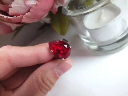 Bague réglable décorée swarovski authentique - Aurore Lune 