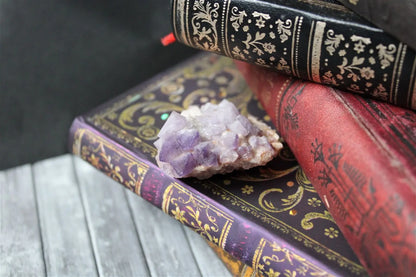 Belle fluorite en octoaèdre - concentration et persévérance - Aurore Lune 