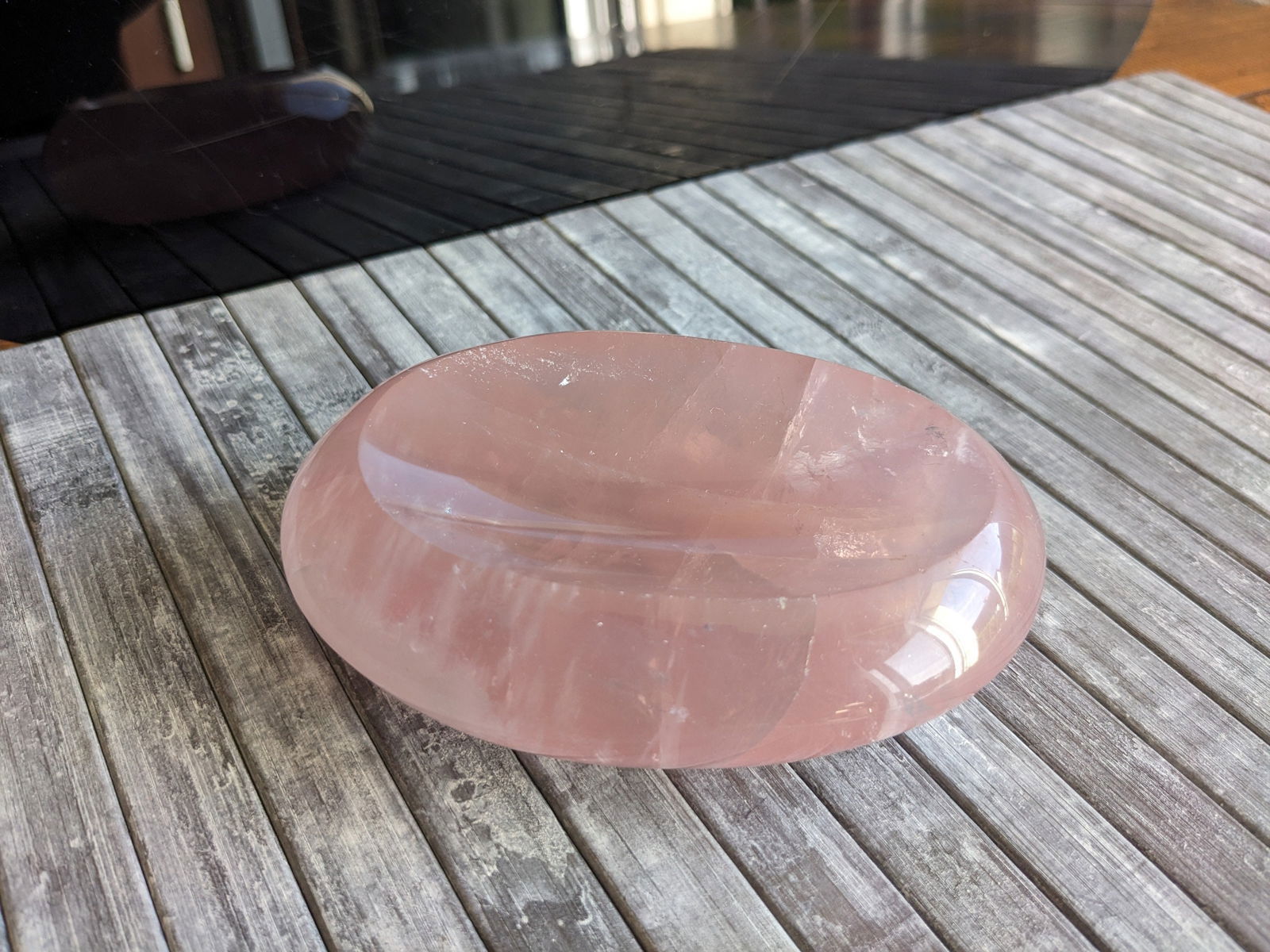 Bol en quartz rose - Aurore Lune 