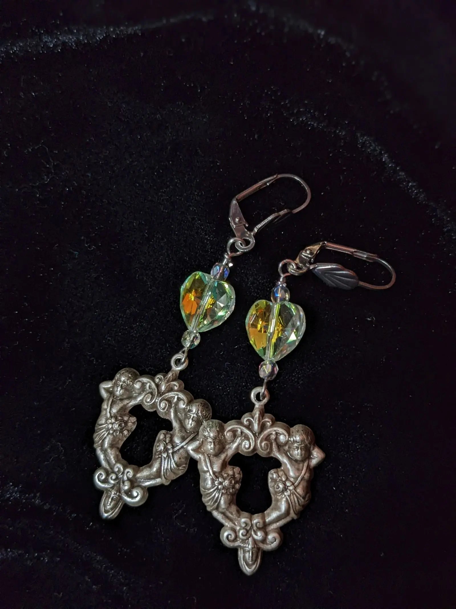 Boucles d'oreilles anges - Aurore Lune 