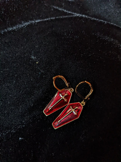 Boucles d'oreilles gothiques - Aurore Lune 