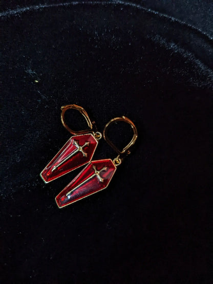 Boucles d'oreilles gothiques - Aurore Lune 